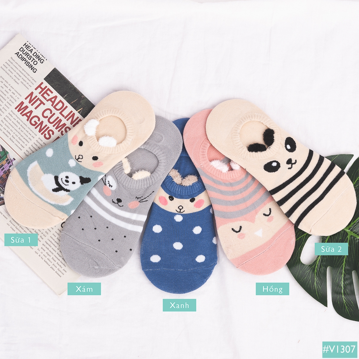 vớ lười gấu Hàn Quốc cực xinh giúp nàng trông xinh đẹp