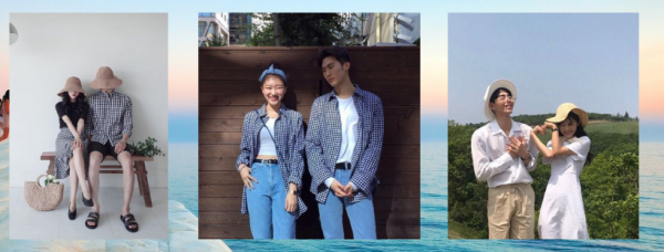 phối đồ đôi chụp hình