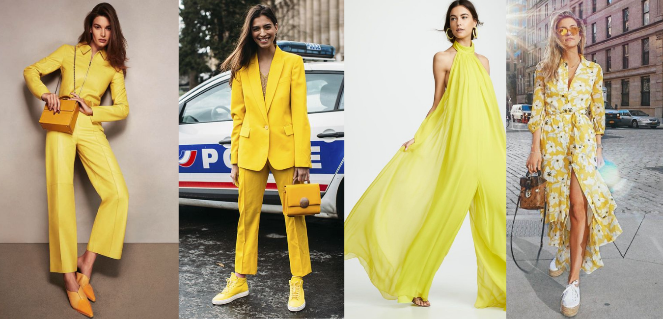 giày nữ màu vàng hot trend thời trang 2021