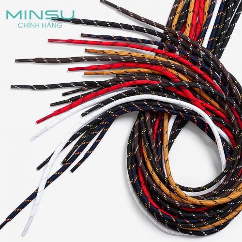 Dây Giày Tròn Rằn Ri 3 Sọc MINSU