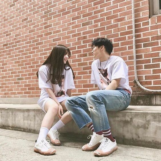 Giày cặp màu trắng 