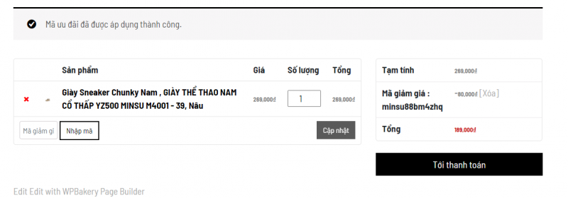 Đặt hàng tại website