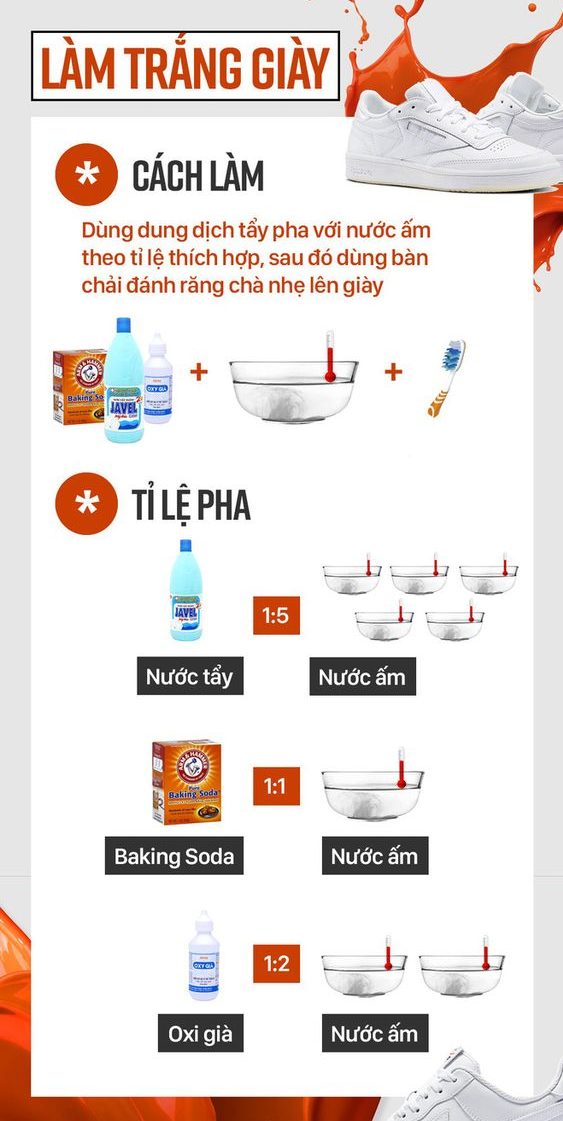 Cách giặt giày thể  thao đúng cách 