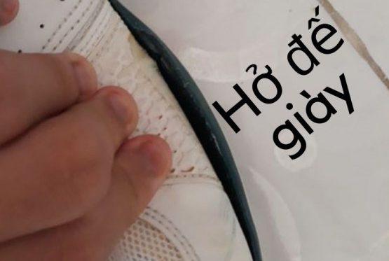 keo dán đế giày bị hở