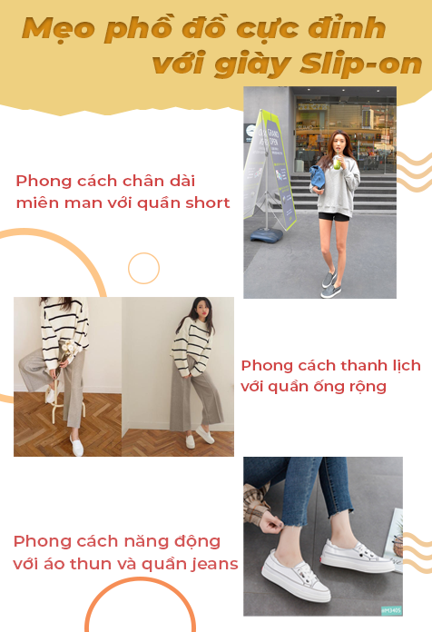 Phối đồ cực chất cùng thiết kế giày mọi nữ