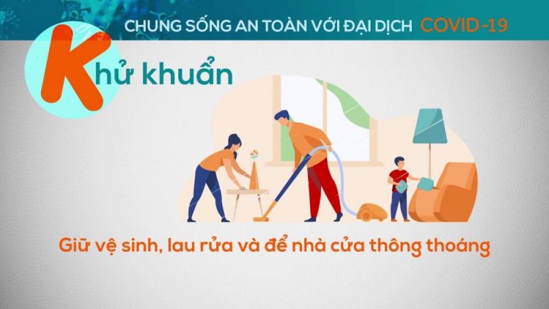 Khử khuẩn thực hiện thông điệp 5k
