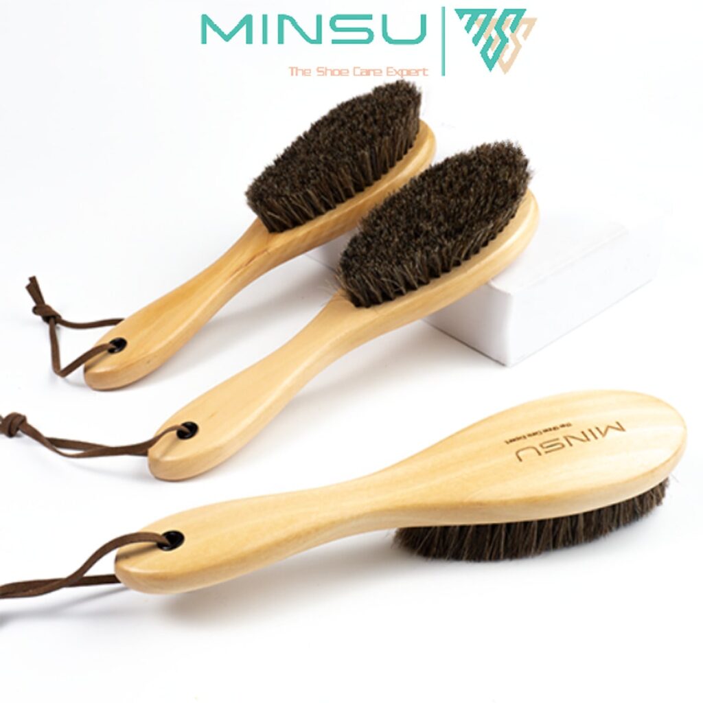 Bàn chải lông ngựa lớn có tay cầm MINSU