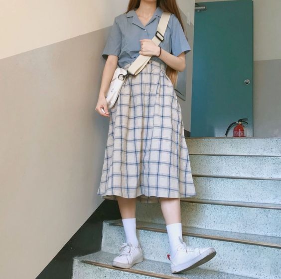 Giày Bata trắng phong cách Hàn Quốc