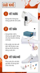Cách giặt giày khô sạch nhanh hiệu quả