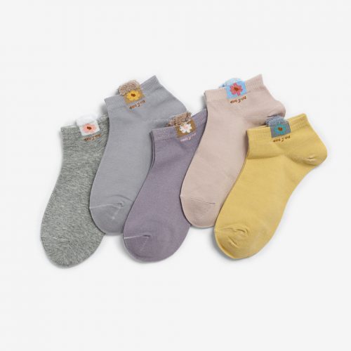 ất nữ cổ ngắn in/thêu họa tiết nhỏ