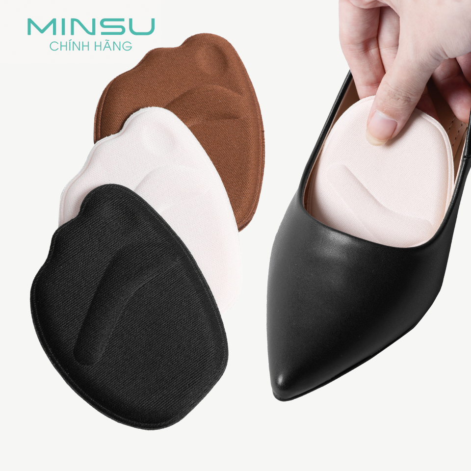 Miếng Lót Mũi Giày 4D MINSU M5507 Đệm êm, giảm bị Rộng cho Giày Cao Gót Nữ