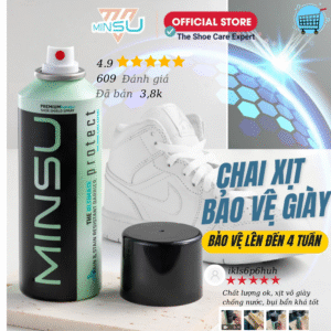 Chai Xịt Giày Nano Chống Thấm Nước MINSU PROTEC M6823 Bảo Vệ Giày