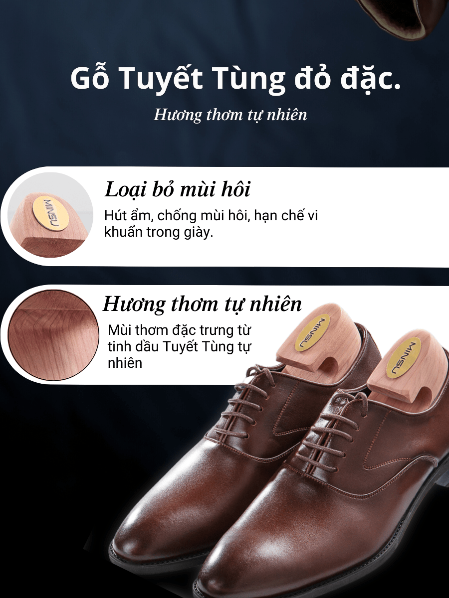 Cây Giữ Form Giày Shoe Tree MINSU M2335 - Ảnh 5