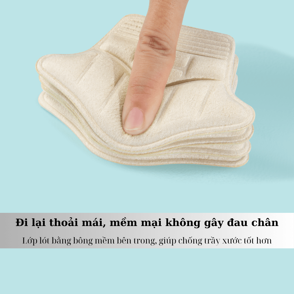 Lót Gót Giày 4D Chống Rộng MINSU M5513 - Ảnh 5