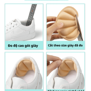 miếng đệm gót giày 4d MINSU M5514 hình vỏ sò