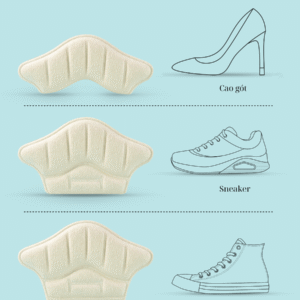 lót gót giày cao gót, đệm gót giày thể thao, lót gót giày cao cổ...