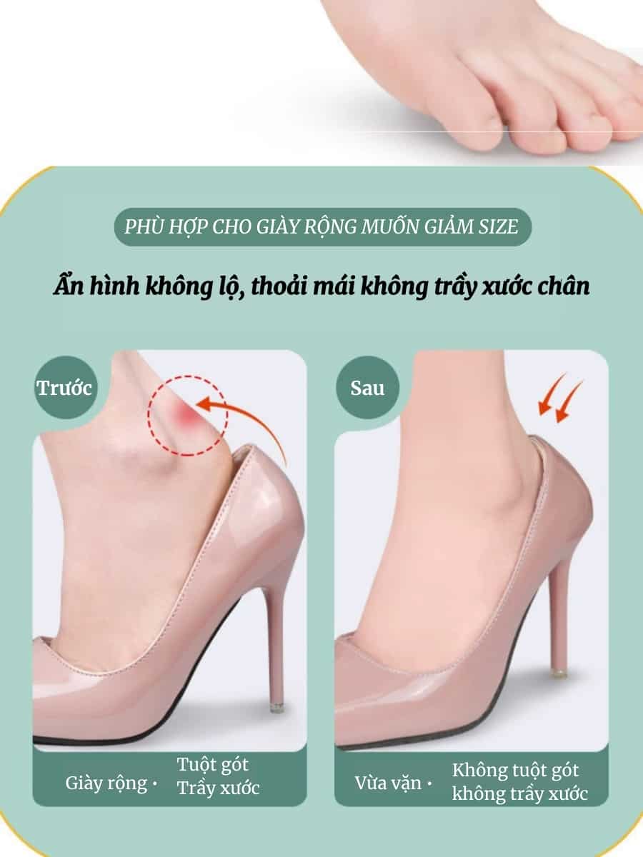 Miếng lót gót giày chống thốn gót, chống đau chân