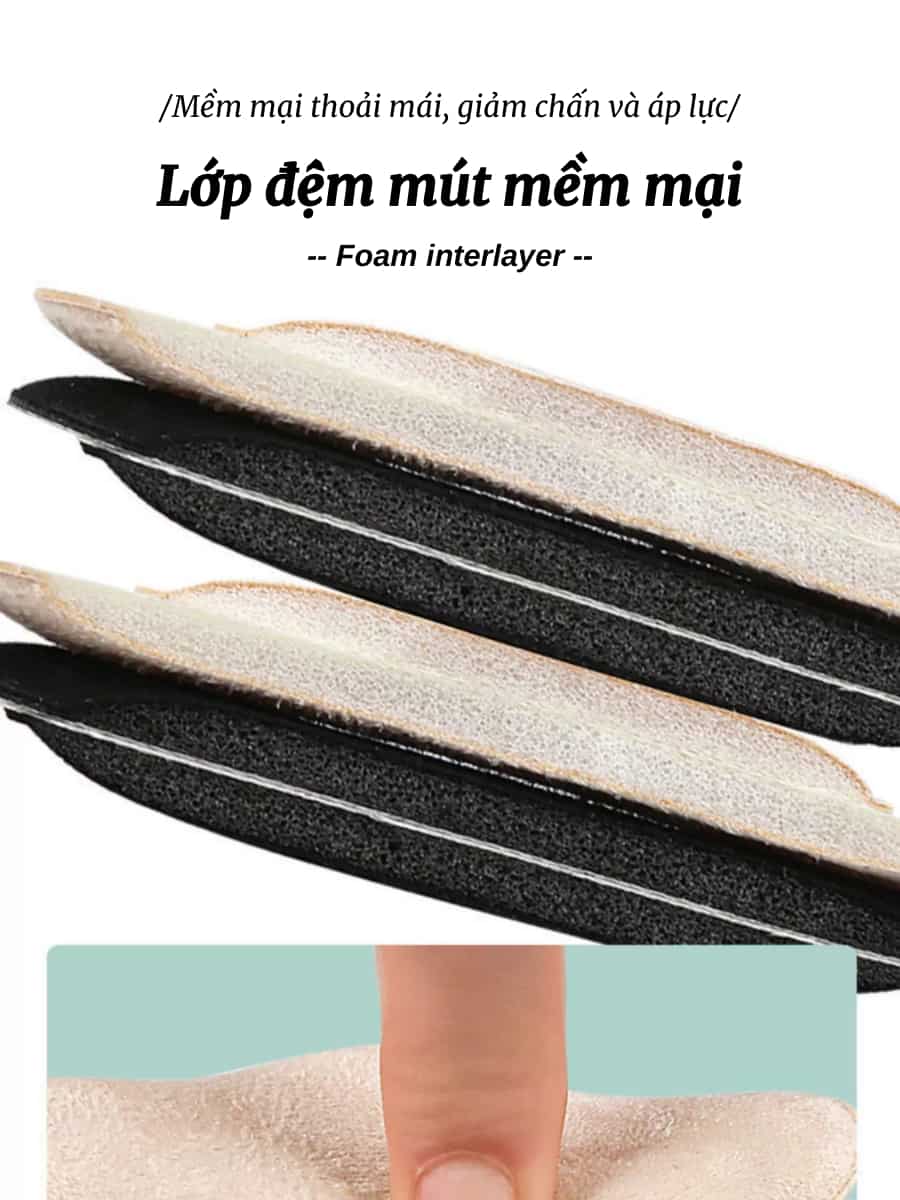 Miếng Lót Đệm Gót Giày Cao Cấp MINSU M5546 - Ảnh 4