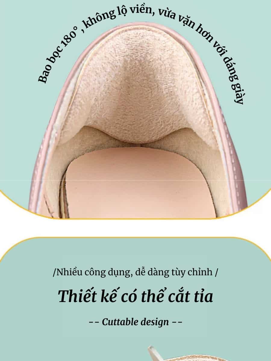 Miếng Lót Đệm Gót Giày Cao Cấp MINSU M5546 - Ảnh 3