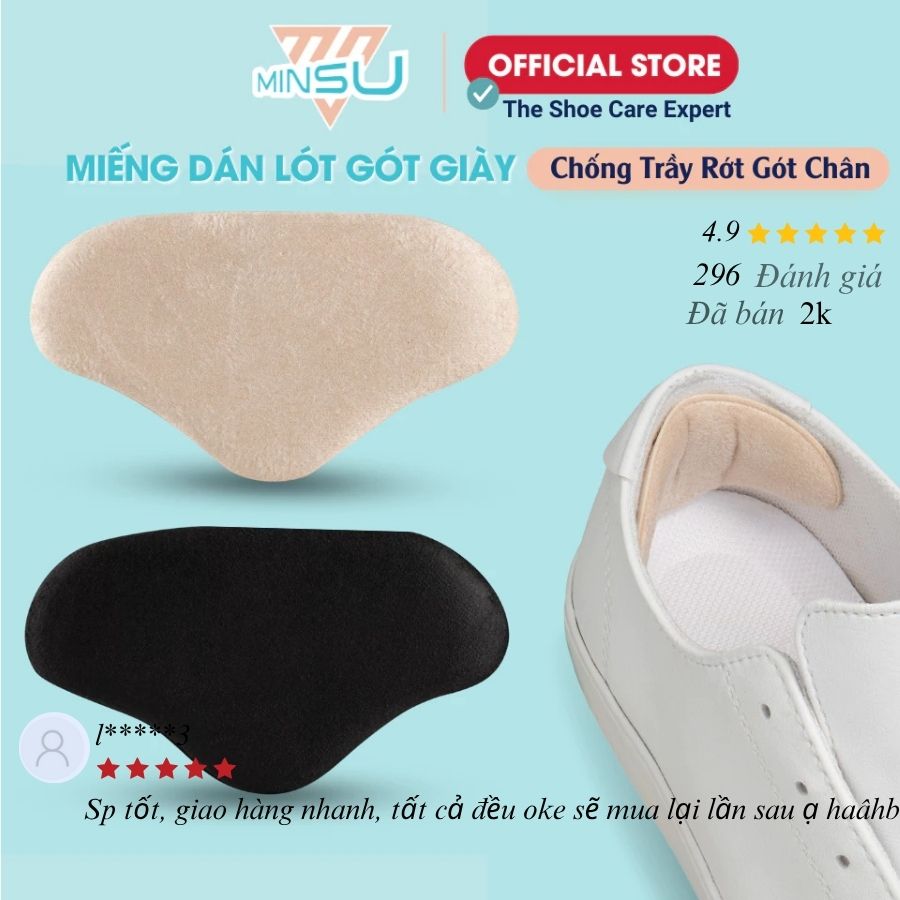 Miếng Lót Đệm Gót Giày Cao Cấp MINSU M5546