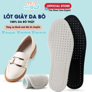 Lót Giày Da Bò Thật 100% MINSU M4029 Đệm Lót Nam Nữ Thoáng Khí, Hấp Thụ Sôc, Thấm Hút Mồ Hôi