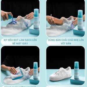 Hướng dẫn sử dụng chai vệ sinh giày super oxygen MINSU