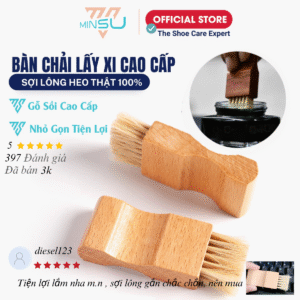 Bàn Chải Lấy Xi Đánh Giày MINSU M2420 Chuyên Dùng Để Chấm Quét Xi Cho Giày Da Bằng Lông Heo Cao Cấp