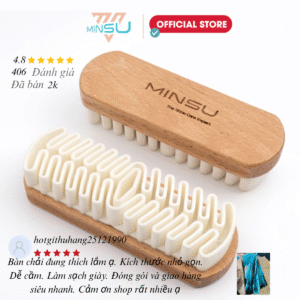 Bàn Chải Cao Su Non MINSU M2422 Chuyên Dụng Cho Làm Sạch Vệ Sinh Giày Da Lộn