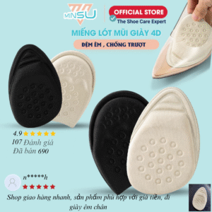 Miếng lót đệm mũi giày eva MINSU M5531 dùng cho giày cao gót, thể thao
