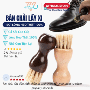Bàn Chải Lấy Xi Lông Heo Đầu Tròn Mini MINSU m2419 Đánh Kẽ Chi Tiết Nhỏ
